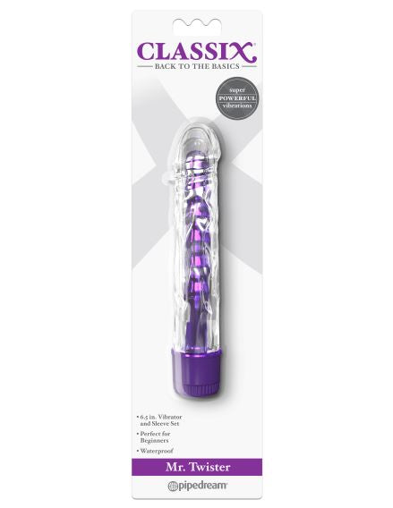 Classix Mr Twister Purple Metallic Vibe W Tpe Sleeve - iVenuss