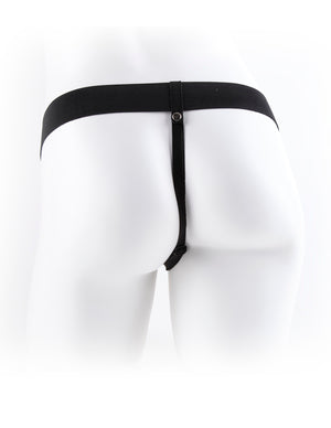 Fetish Fantasy 9 Vibrating Hollow Strap On W-balls Flesh " - iVenuss