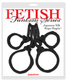 Fetish Fantasy Japanese Silk Rope Hogtie Black - iVenuss