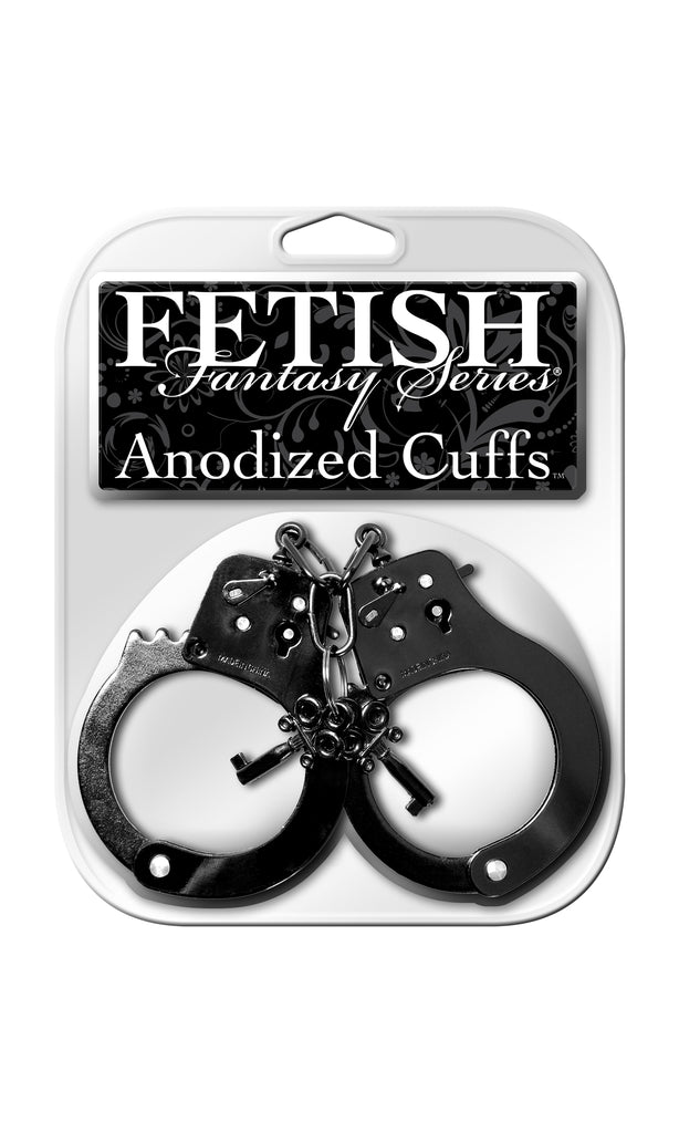 Fetish Fantasy Anodized Cuffs Black - iVenuss