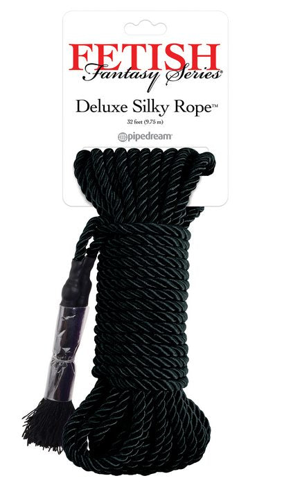 Fetish Fantasy Series Deluxe Silk Rope Black - iVenuss