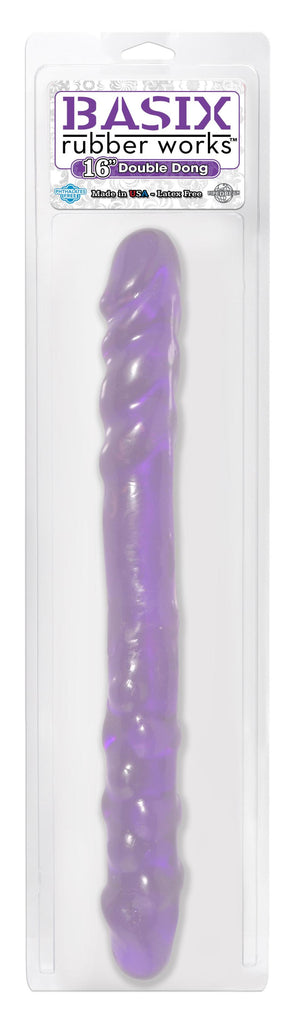 Basix Rubber Works 16in Double Dong Purple - iVenuss