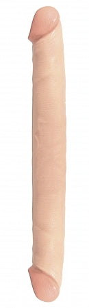 Basix Rubber Works 12in Double Dong Flesh - iVenuss