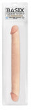 Basix Rubber Works 12in Double Dong Flesh - iVenuss