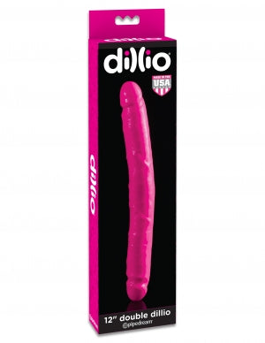 Dillio 12 Double Dong Pink Dong " - iVenuss