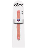 King Cock 12in Slim Double Dildo Flesh - iVenuss