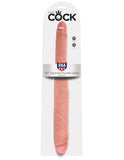 King Cock 16in Tapered Double Dildo Flesh - iVenuss