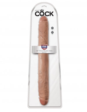 King Cock 16 Thick Double Dildo Tan " - iVenuss