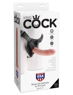 King Cock Strap On Harness W-8 Cock Flesh " - iVenuss
