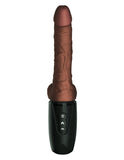 King Cock Plus 7.5in Thrusting Cock W- Balls Brown