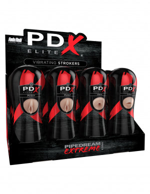 Pdx Elite Vibrating Stroker 12pc Display - iVenuss