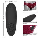 Remote Control Lace Panty Set L-xl Burgundy