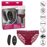 Remote Control Lace Panty Set L-xl Burgundy