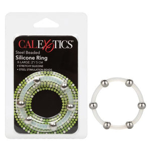 Steel Beaded Silicone Ring Xl - iVenuss