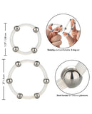 Steel Beaded Silicone Ring Set - iVenuss