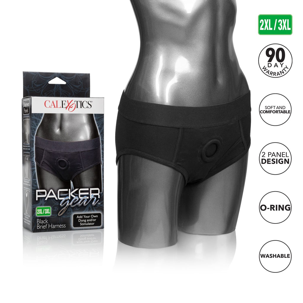 Packer Gear Black Brief Harness 2xl-3xl - iVenuss