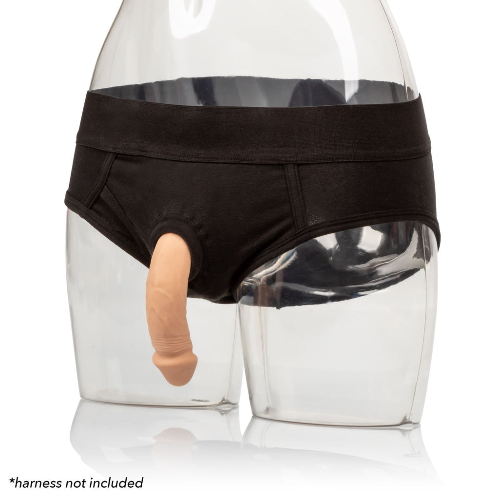 Packer Gear 5in Silicone Penis Ivory - iVenuss