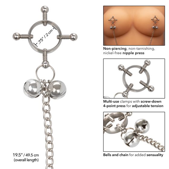 Nipple Grips 4-point Nipple Press W- Bells
