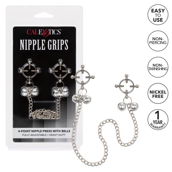 Nipple Grips 4-point Nipple Press W- Bells