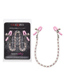 Nipple Play Crystal Chain Nipple Clamps Pink