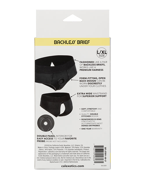 Boundless Backless Brief L-xl Harness Black