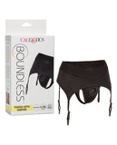 Boundless Thong W- Garter L-xl Harness Black