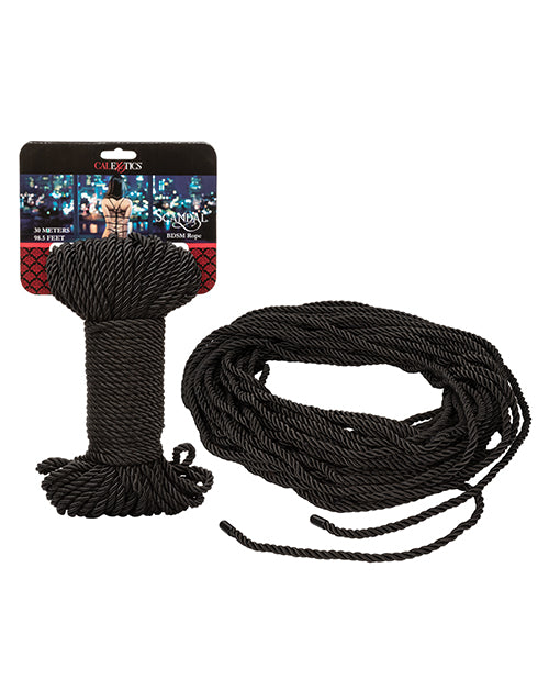Scandal Bdsm Rope 30m-98.5 Ft Black - iVenuss