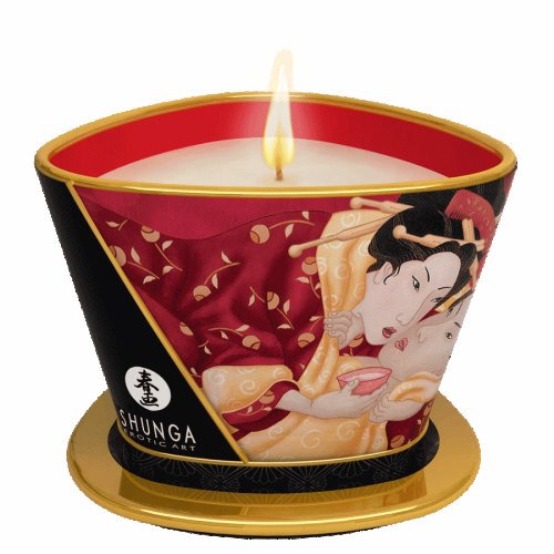 Massage Candle Sparkling Strawberry Wine - iVenuss