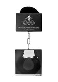Pleasure Handcuffs Furry Black - iVenuss