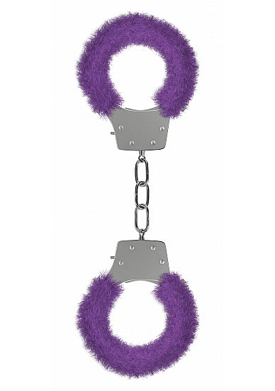 Pleasure Handcuffs Furry Purple - iVenuss