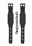 Ouch! Skulls & Bones Handcuffs W- Spikes Black - iVenuss