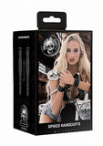 Ouch! Skulls & Bones Handcuffs W- Spikes Black - iVenuss