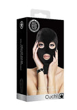 Velvet & Velcro Mask W- Mouth & Eye Opening Black
