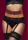 Ouch Halo Waist Belt L-xl Burgundy