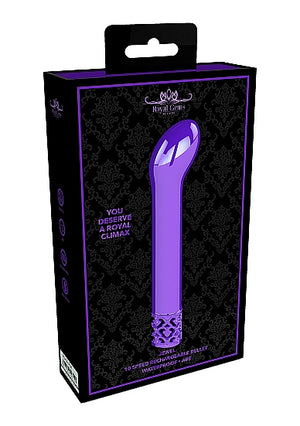Royal Gems Jewel Purple Abs Bullet Rechargeable