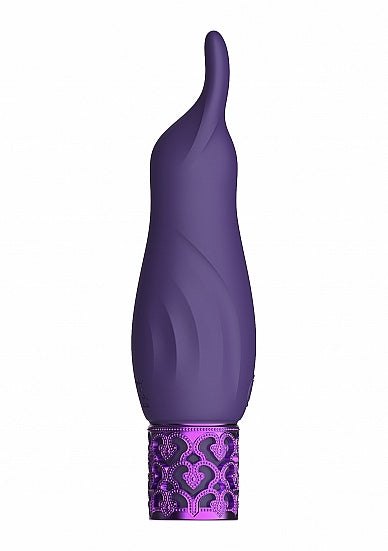Royal Gems Sparkle Purple Rechargeable Silicone Bullet