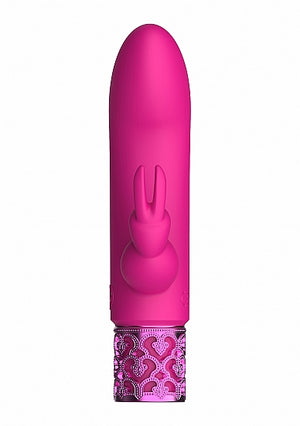 Royal Gems Dazzling Pink Rechargeable Silicone Bullet