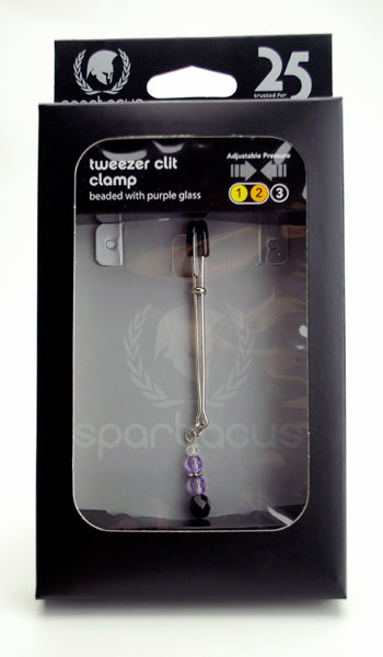 Tweezer Clit Clamp W-purple Beads - iVenuss