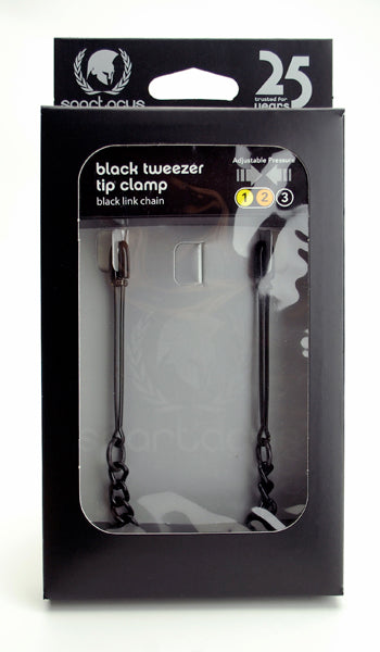 Black Tweezer Clamp W-link Chain - iVenuss