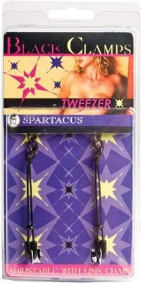 Black Tweezer Clamp W-link Chain - iVenuss