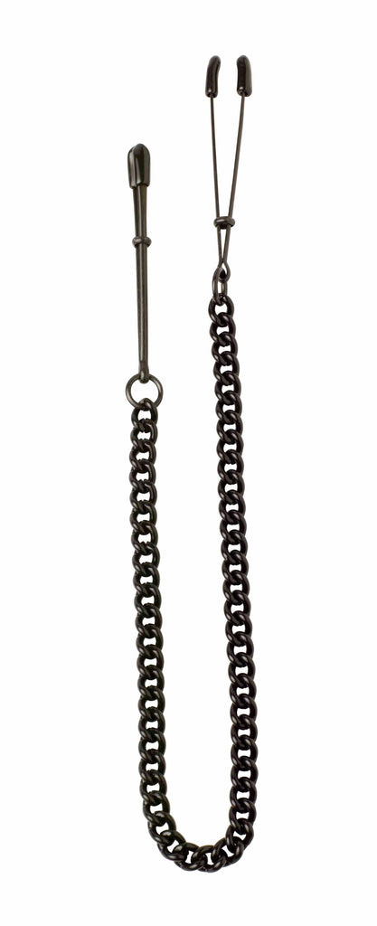 Black Tweezer Clamp W-link Chain - iVenuss