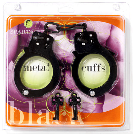 Black Single Lock Handcuffs - iVenuss