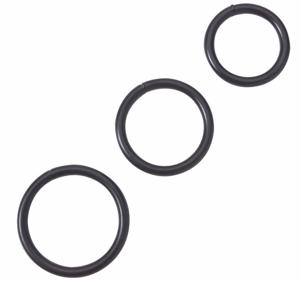 Black Steel C Ring Set - iVenuss