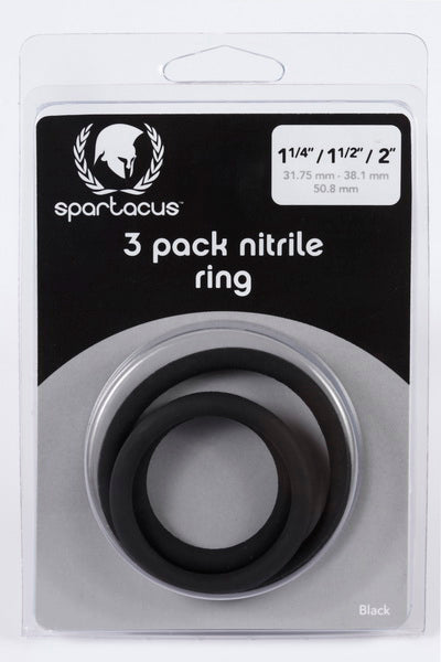 Nitrile Cock Ring Set-black - iVenuss