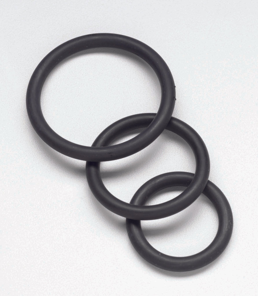 Nitrile Cock Ring Set-black - iVenuss