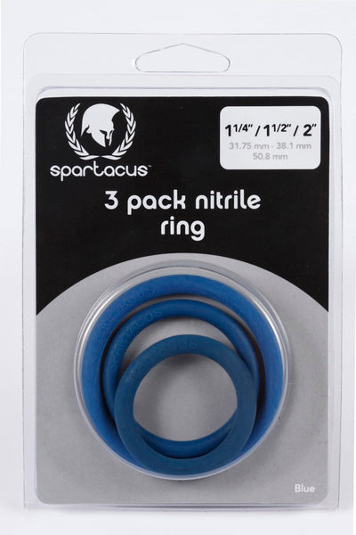 Nitrile Cock Ring Set-blue - iVenuss