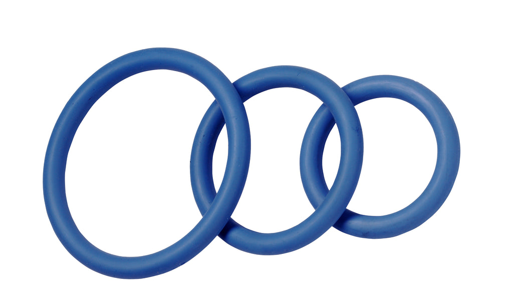 Nitrile Cock Ring Set-blue - iVenuss