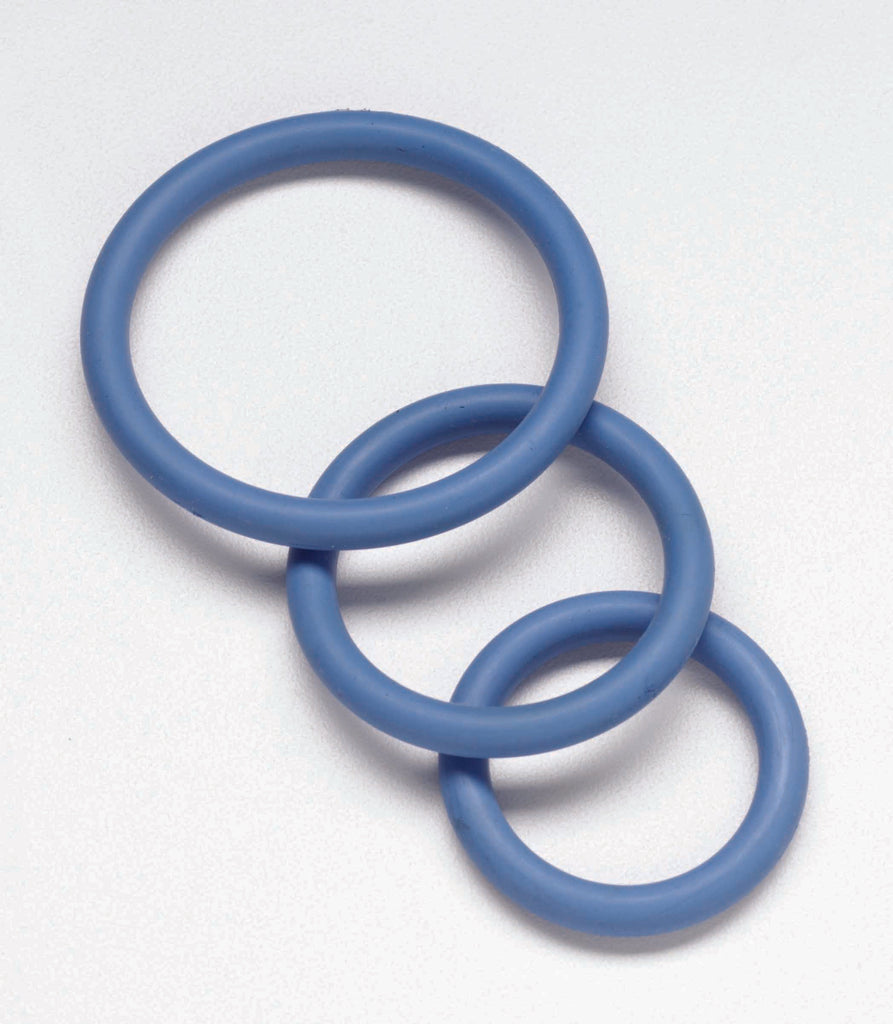 Nitrile Cock Ring Set-blue - iVenuss