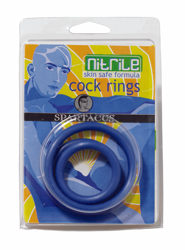 Nitrile Cock Ring Set-blue - iVenuss