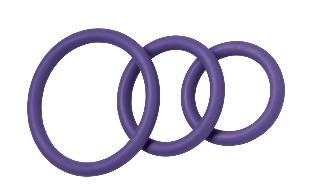 Nitrile Cock Ring Set-purple - iVenuss